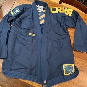 Men’s Navy Blue CRNR combat corner jacket